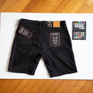 NWT: DU/ER DUER Men's 34x10 NO SWEAT SHORT, BLACK color